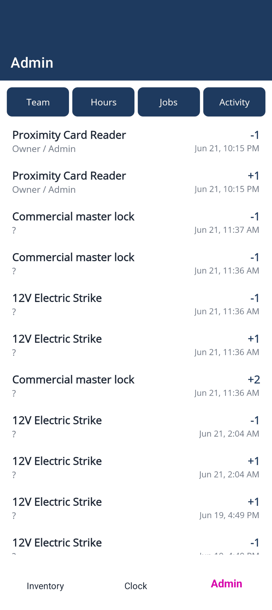 Southside Safe Lock & Door app: Admin